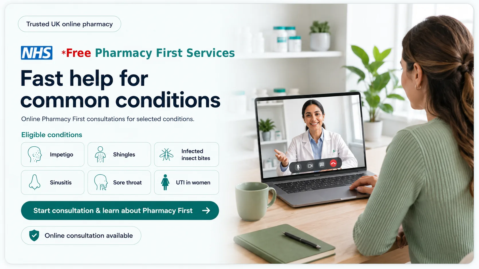 Pharmacy First Services consultation banner