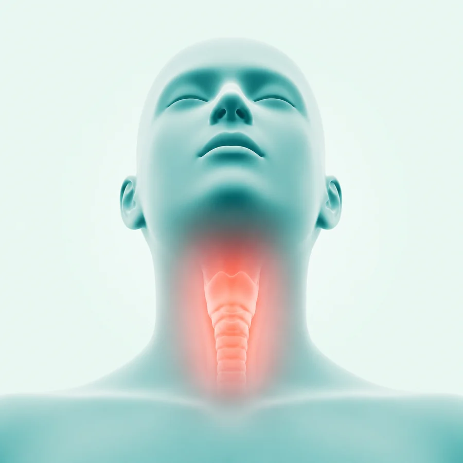 Sore throat support illustration